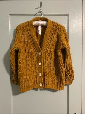 Babaa wool cardigan no. 19 ochre